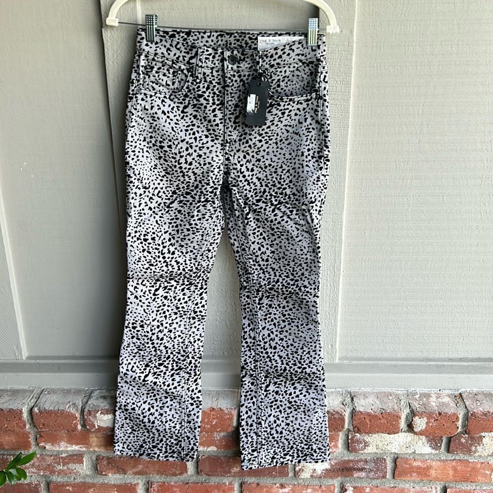 NWT Rag & Bone Hana Cheetah Print Crop Jean Size: 24 - Picture 8 of 15